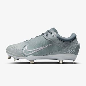 Nike Hyperdiamond 4 Elite Women's Softball Cleats Grey Size 7